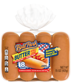 Ball Park Butter Hot Dog Buns, 8 count